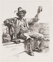 KG 01629
          <br/>
          Drinkende Italiaan "Felicissimo capo d'anno 1822"
          <br/>
          <em>Klein, Johann Adam (1792-1875)</em>